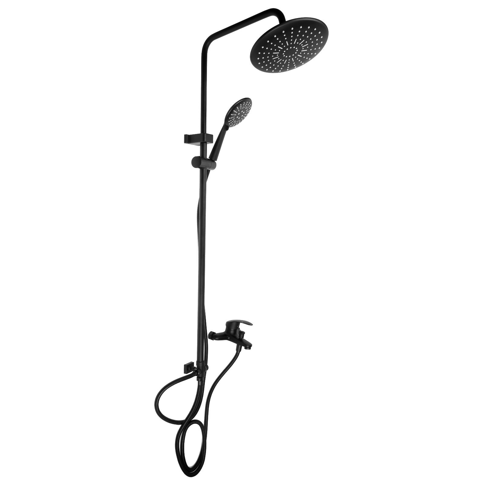 Изображение товара Душевая стойка ZEIN 7663765 со смесителем 3 режима черный дизайн
