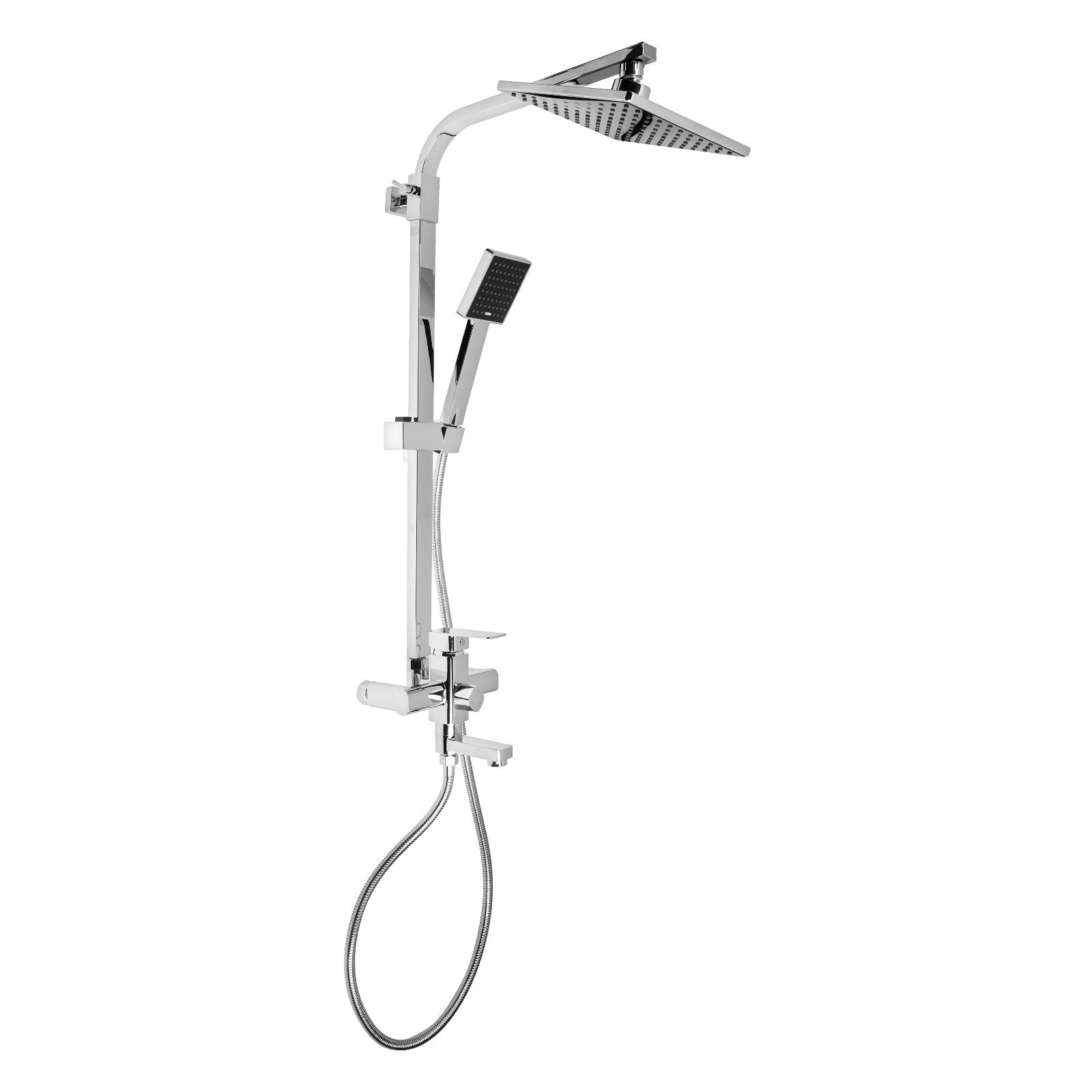 Изображение товара Душевая стойка zein 7663766 со смесителем 1 режим цвет Хром