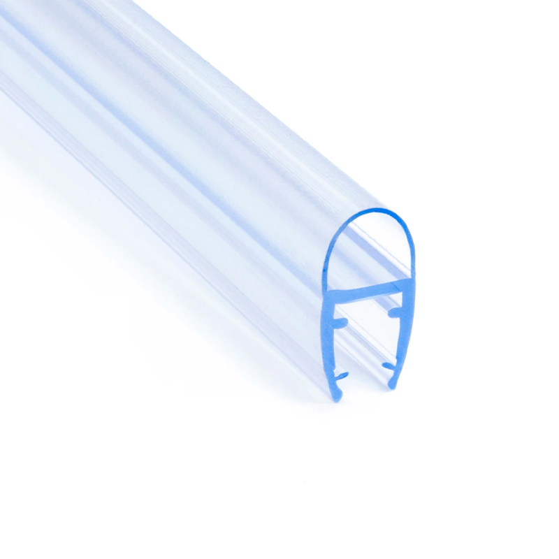 Изображение товара Нижний уплотнитель для стекла двери душевой кабины 9-10 мм 1 м ПВХ без клея