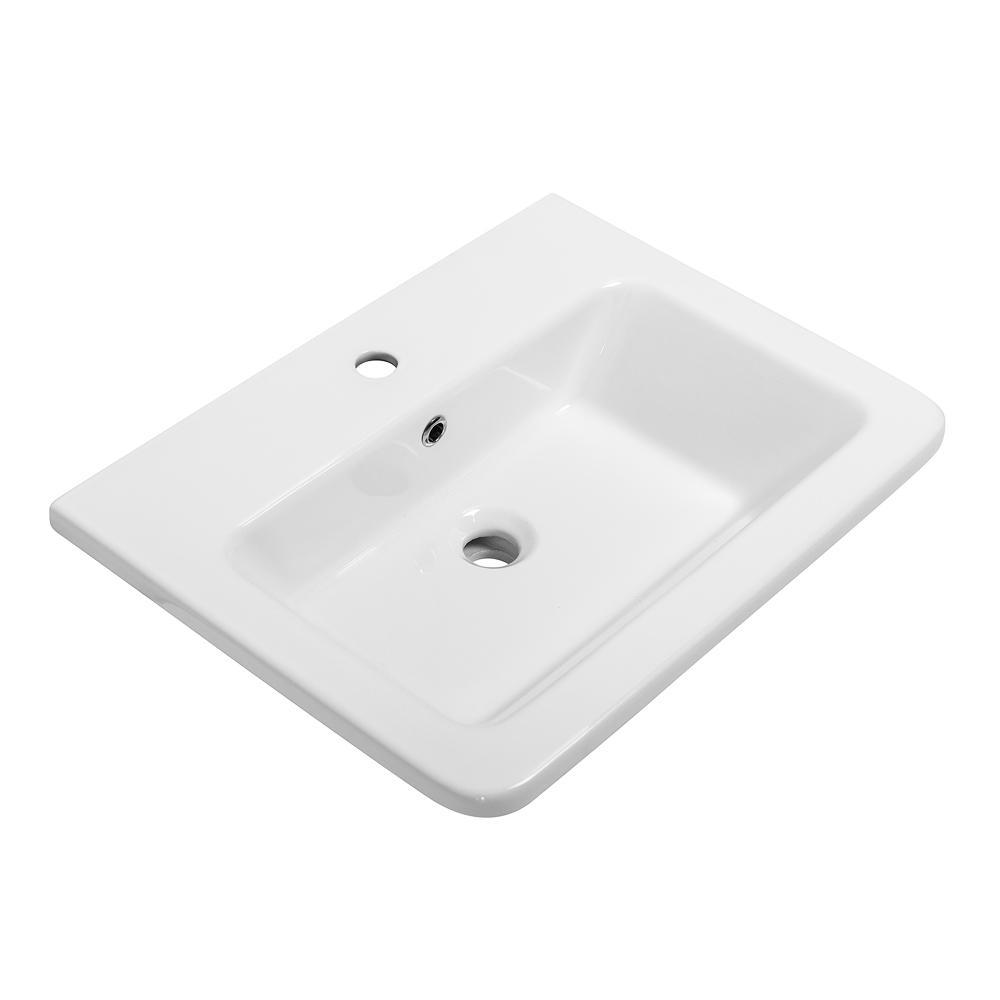 Изображение товара Раковина накладная Belbagno Urban 80см цвет белый Изображение товара Раковина накладная Belbagno Urban 80см цвет белый