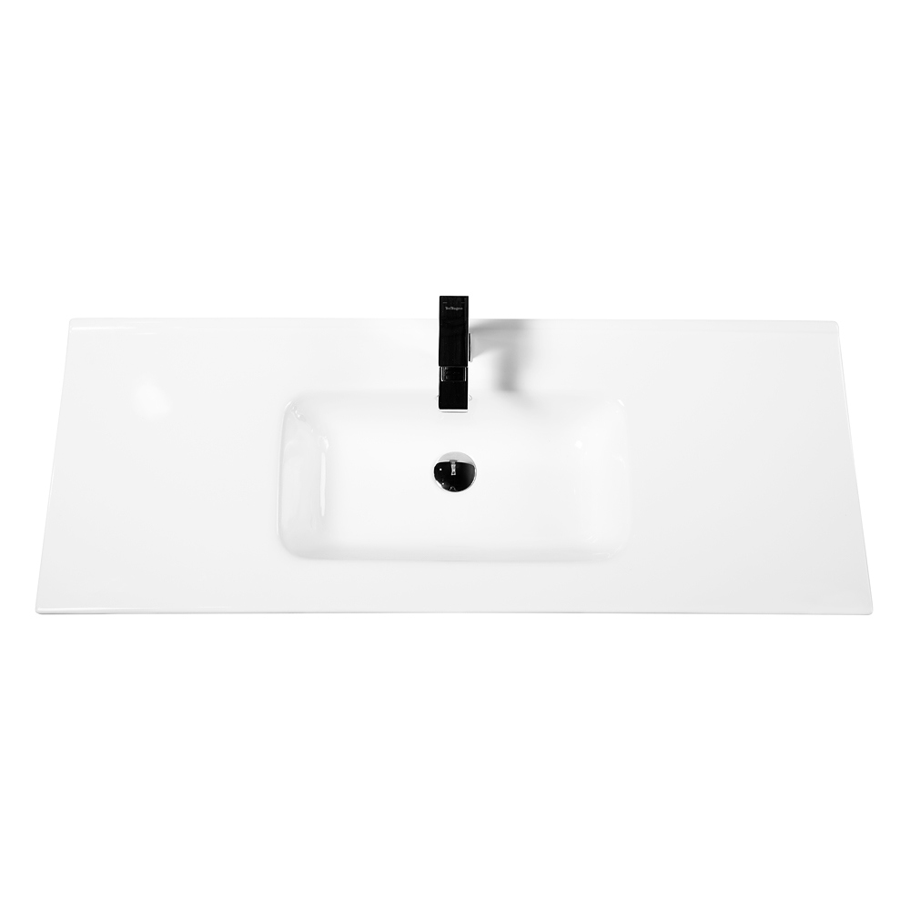 Изображение товара Belbagno Раковина накладная прямоугольная 121 см белая керамика