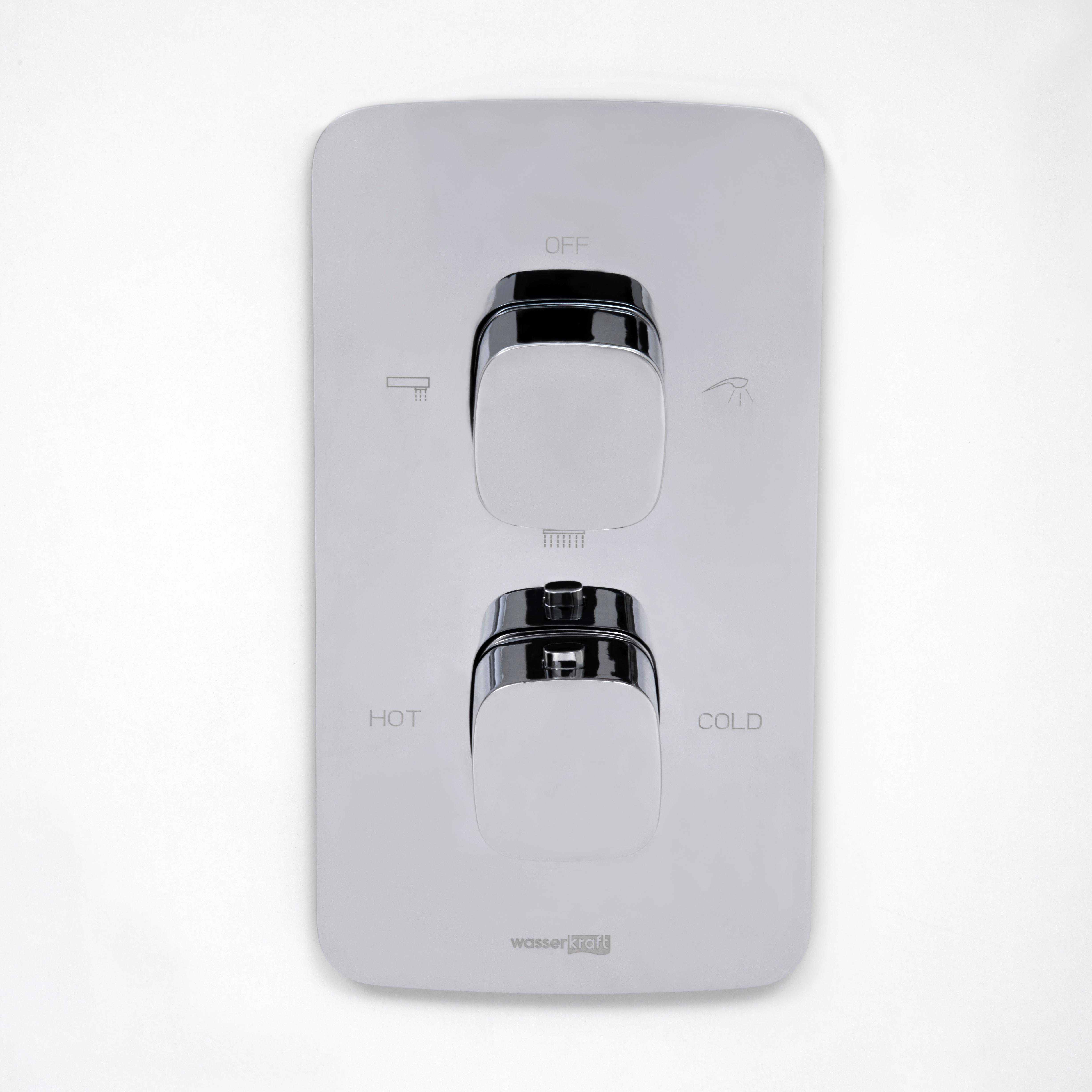 Изображение товара Смеситель для душа Naab 8644 Thermo хром термостатический 24 см серия Naab 8600