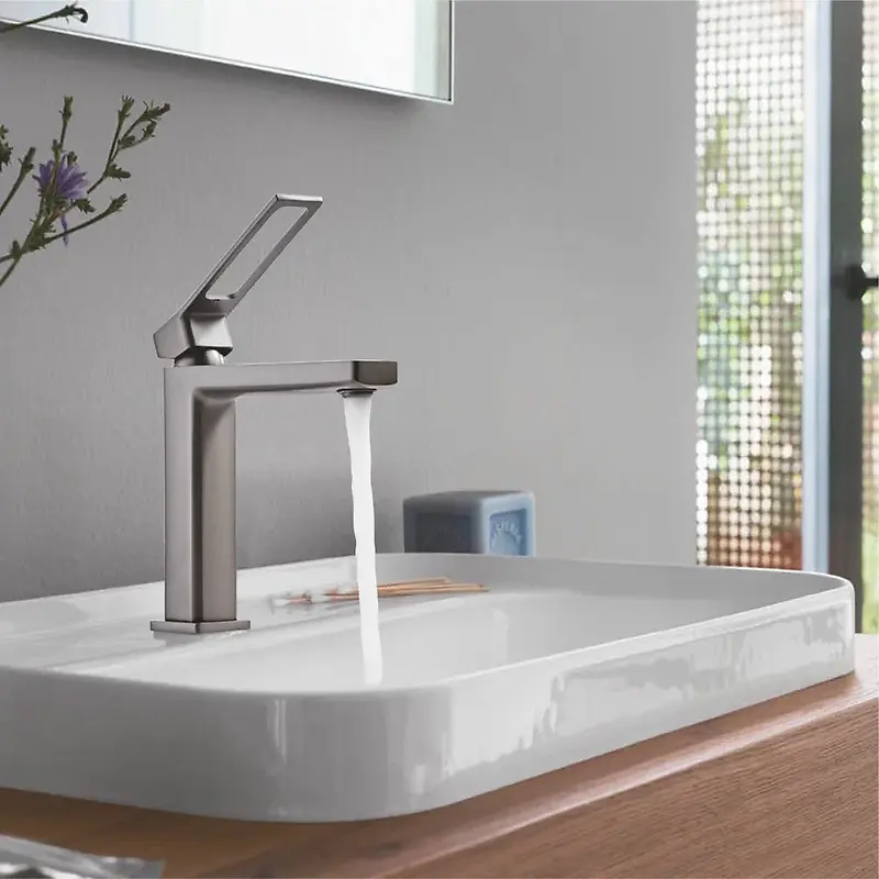 Изображение товара Смеситель для раковины Shevanik S6901T однорычажный цвет сталь