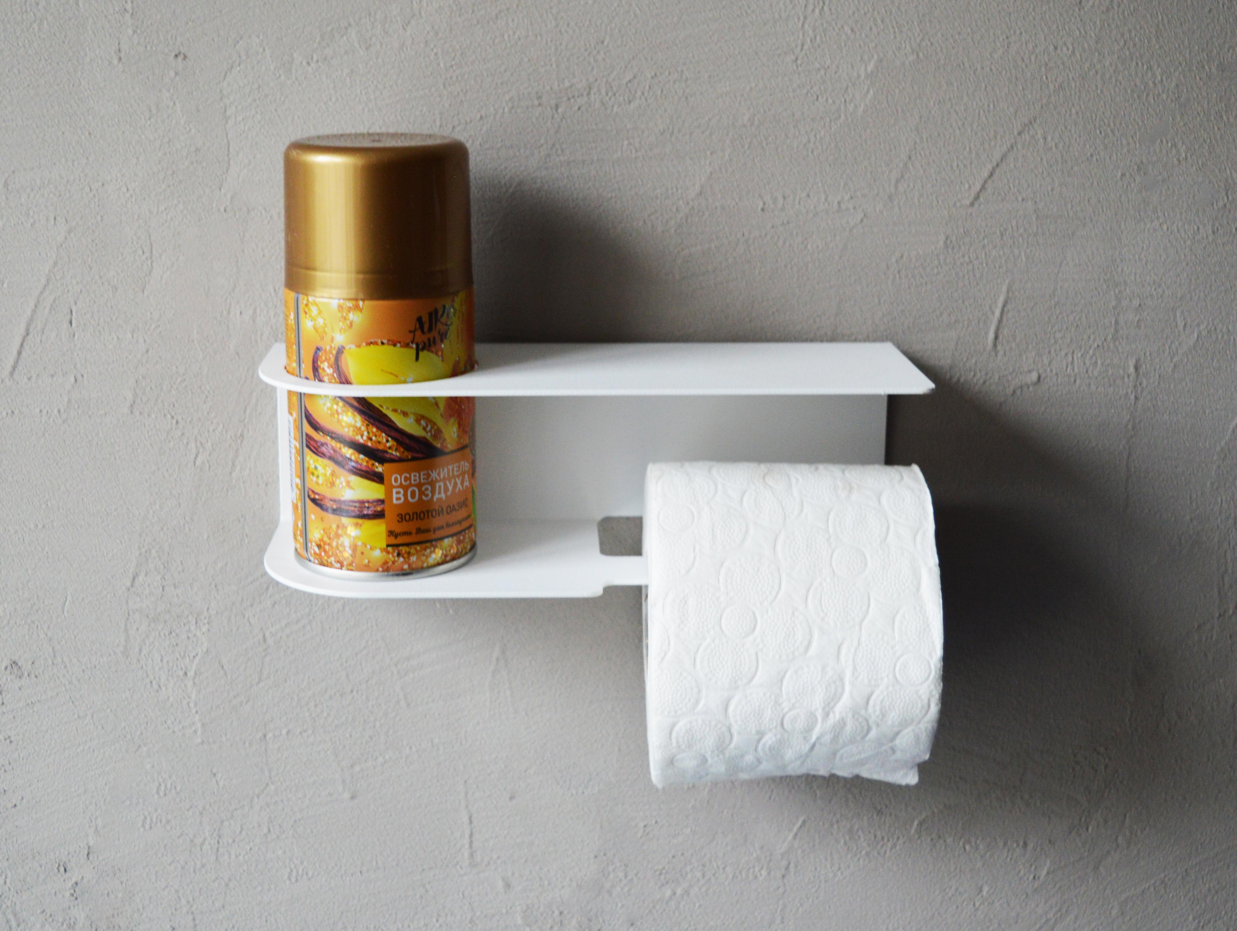 Изображение товара Настенный держатель туалетной бумаги Blacksteelone 43W белый матовый