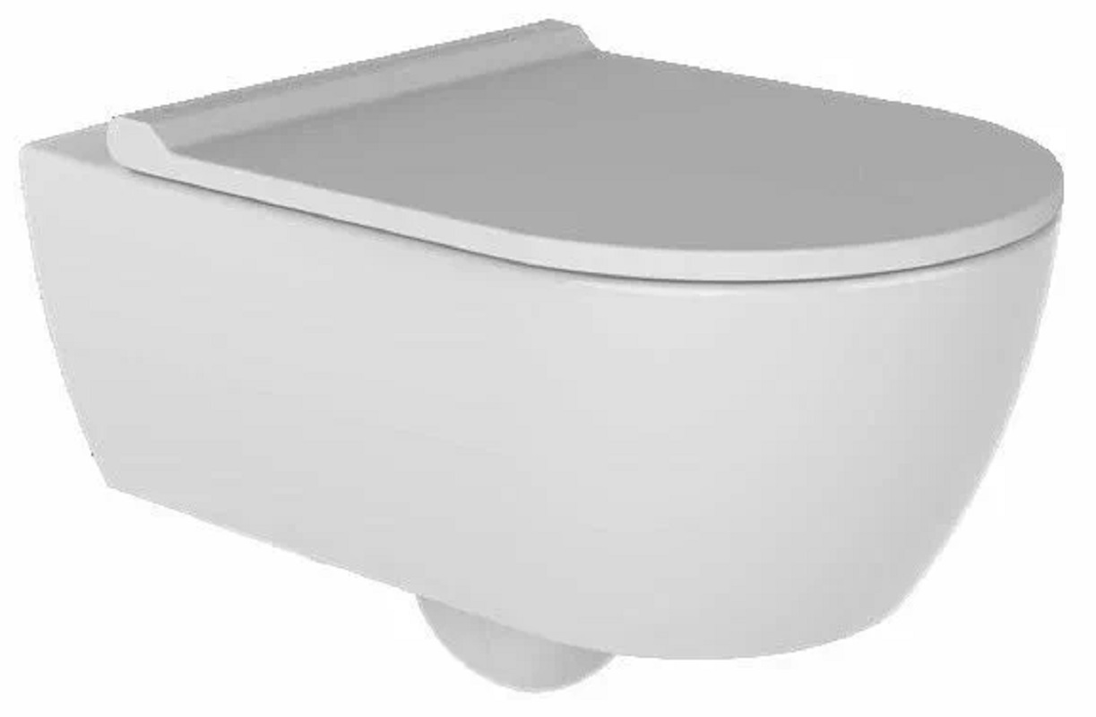 Изображение товара Унитаз подвесной Bewash HRKA052N3VP0W5SZ0 безободковый с сиденьем микролифт