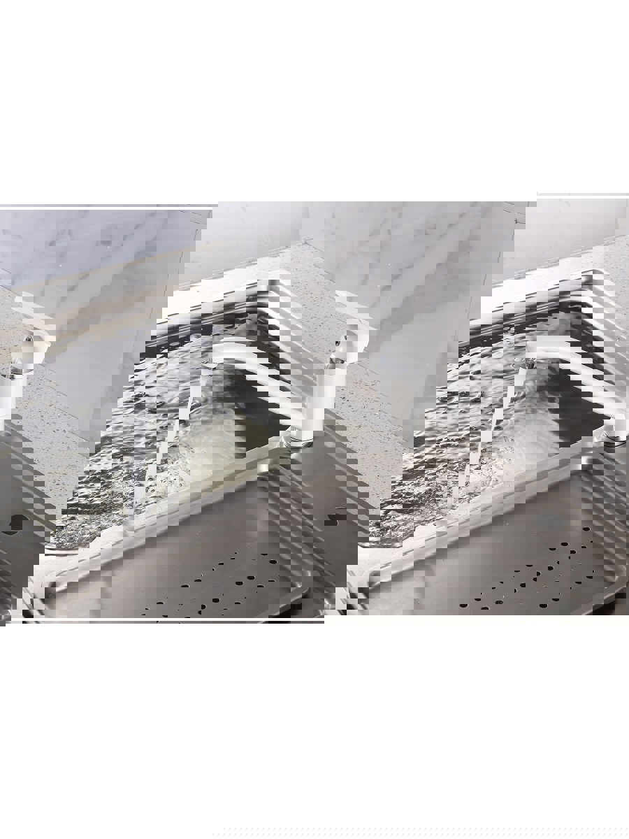 Изображение товара Смеситель для раковины Mynah M4918J однорычажный цвет белый