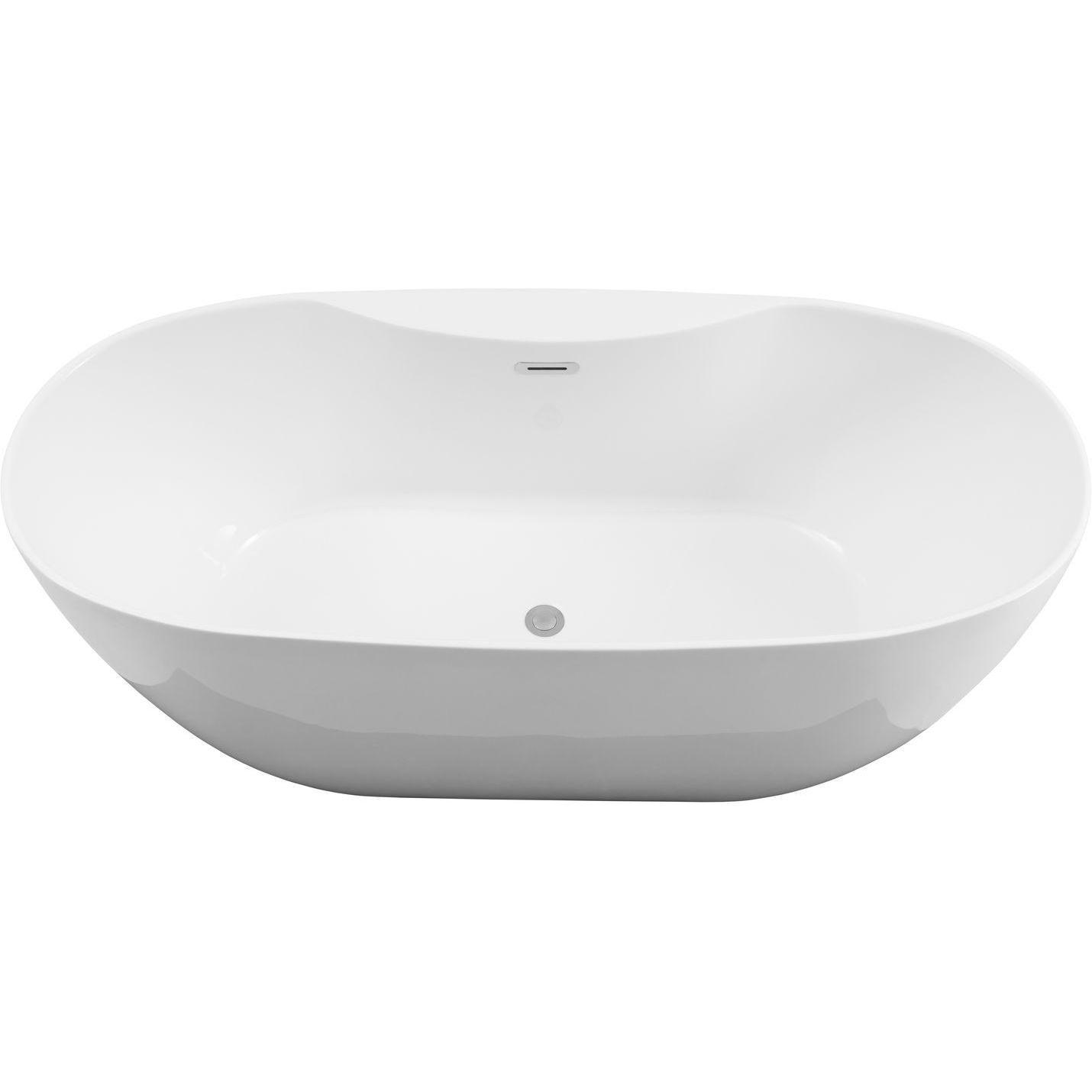 Изображение товара Отдельностоящая ванна Aquanet 00287099 акрил 170x78 см белая с сливом-переливом