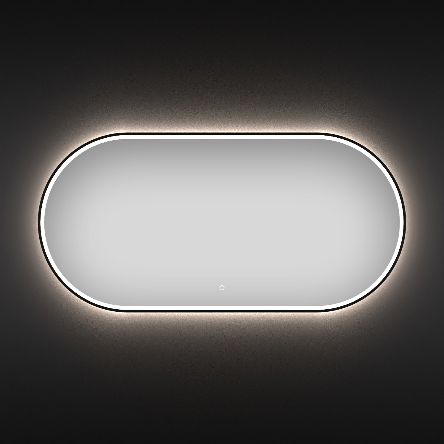 Изображение товара Зеркало в ванную Wellsee 7 Rays Spectrum с подсветкой овальное 100x55 см