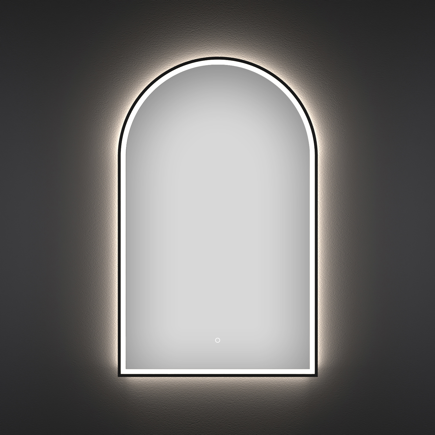 Изображение товара Зеркало в ванную Wellsee 7 Rays' Spectrum с подсветкой 50х80 см арочное