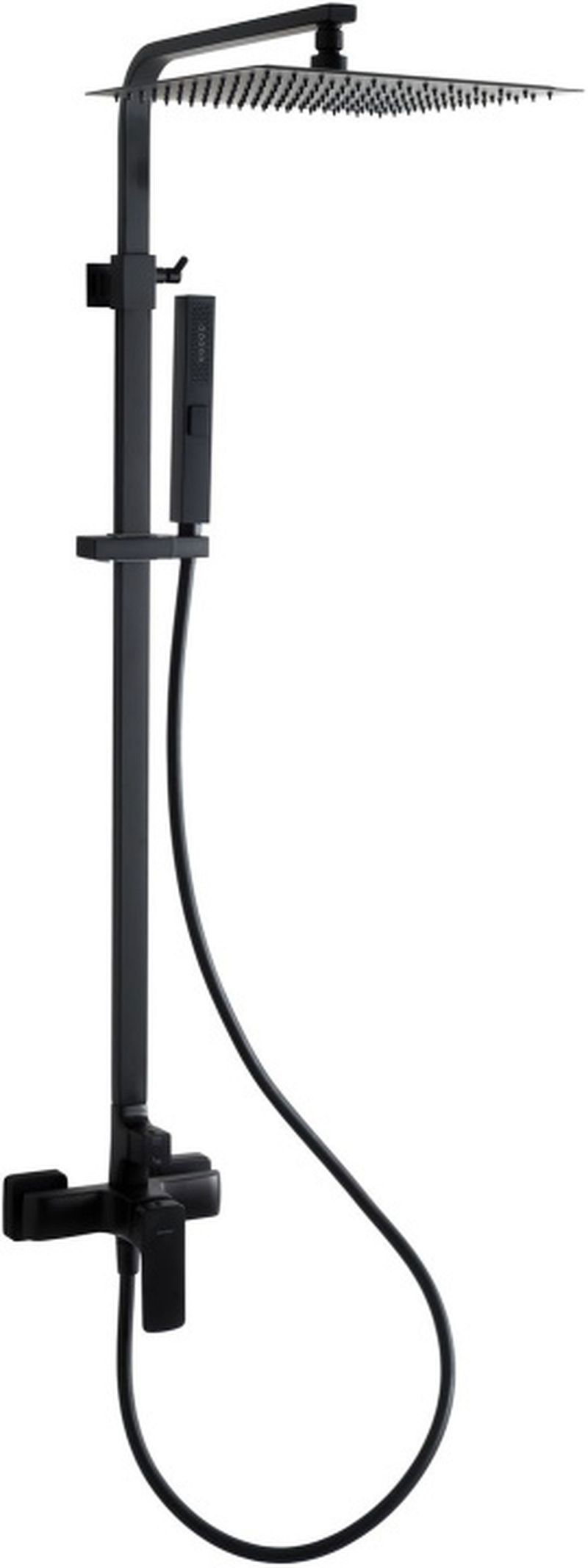 Изображение товара Душевая стойка Allen Brau 00265458 со смесителем черного цвета