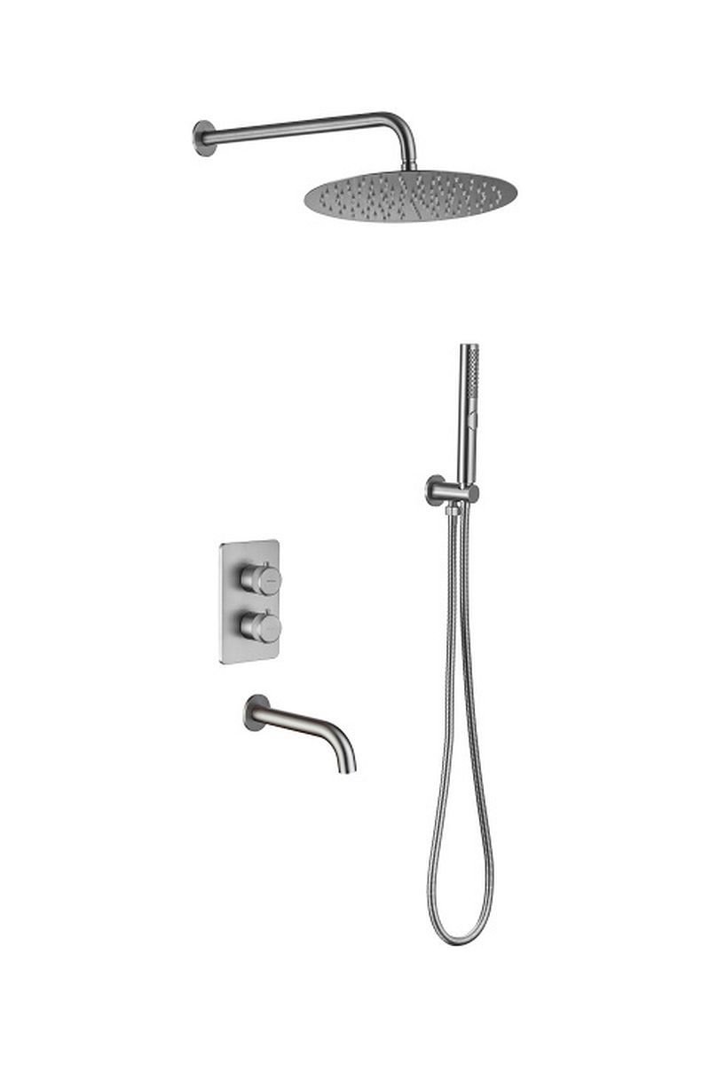 Изображение товара Душевая стойка Allen Brau 00265388 с термостатом и душем диаметром 300 мм