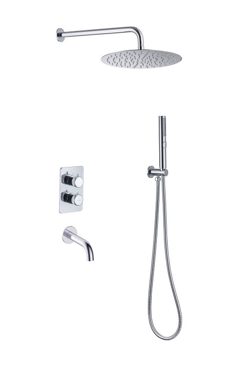 Изображение товара Душевая стойка Allen Brau 00265387 со смесителем 1 режим цвет Хром