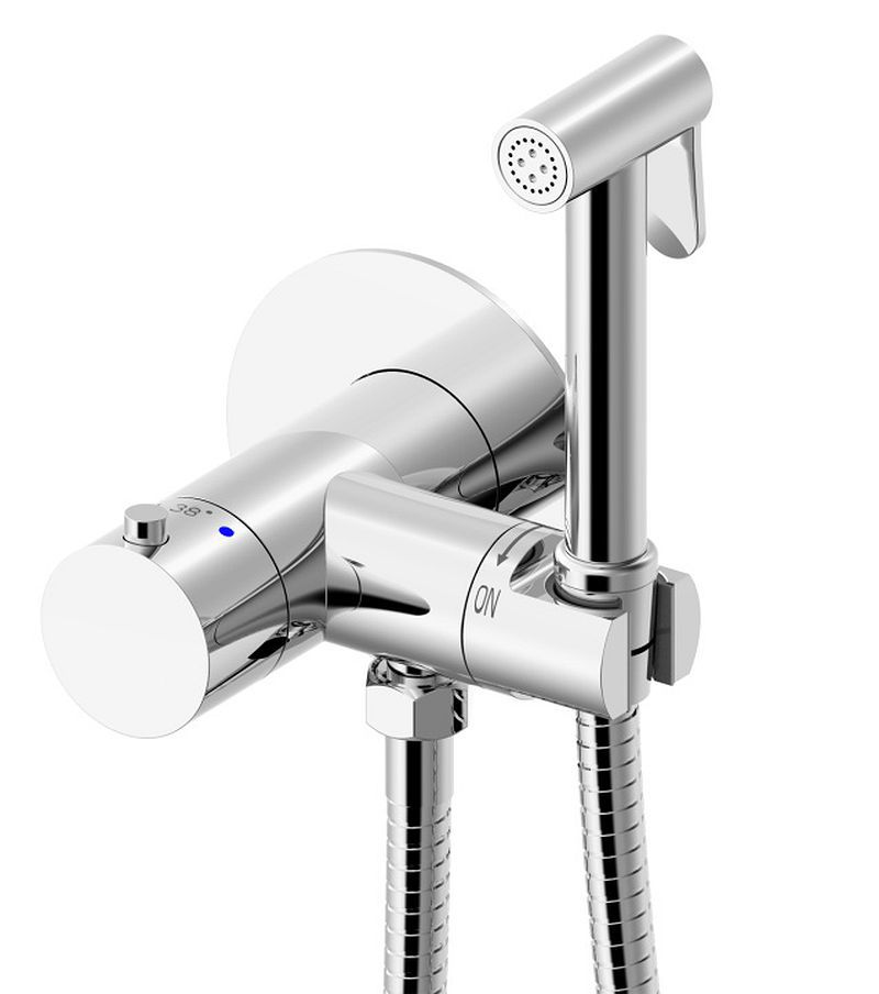 Изображение товара Набор для подключения гигиенического душа Allen Brau 00280702 цвет хром