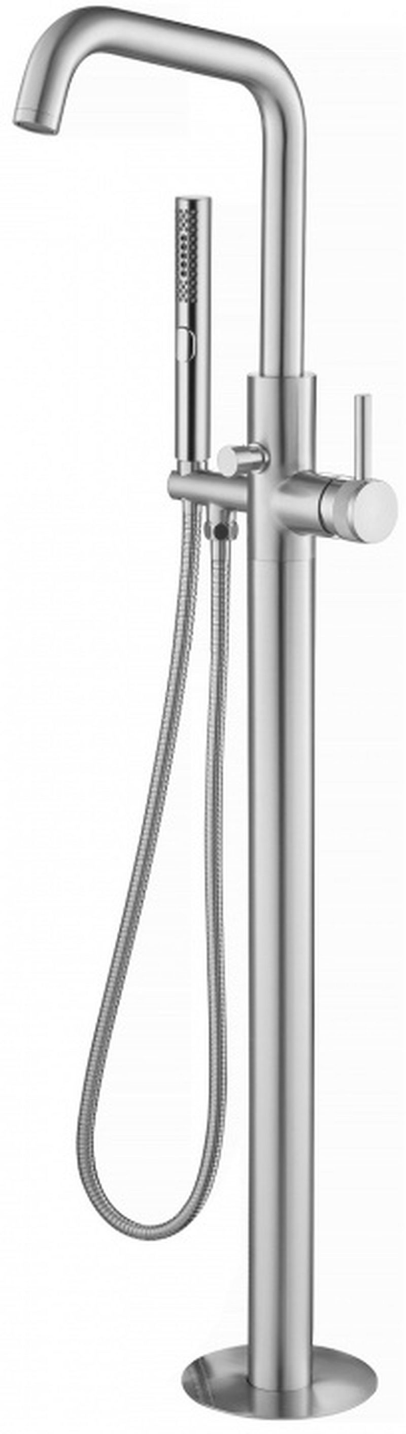 Изображение товара Смеситель для ванны Allen Brau 00265370 с душевой лейкой однорычажный цвет никель