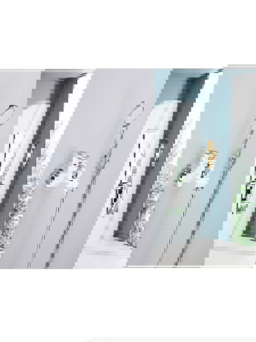 Изображение товара Смеситель для ванны Mynah M30106J однорычажный с душевой лейкой цвет белый