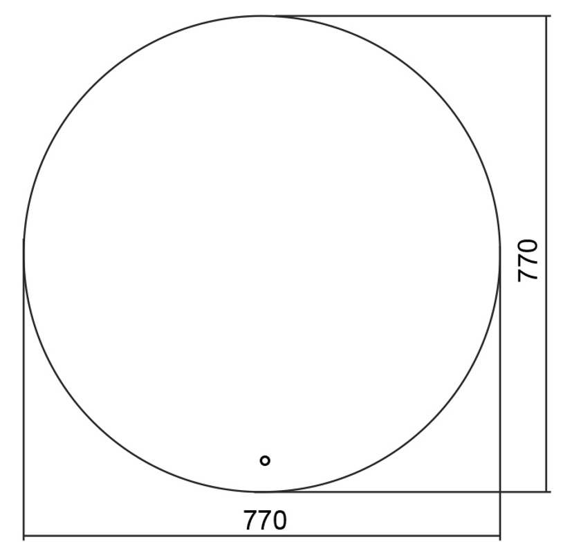 Изображение товара Зеркало для ванной Azario ФР-00000954 с подсветкой 77x77см Изображение товара Зеркало для ванной Azario ФР-00000954 с подсветкой 77x77см
