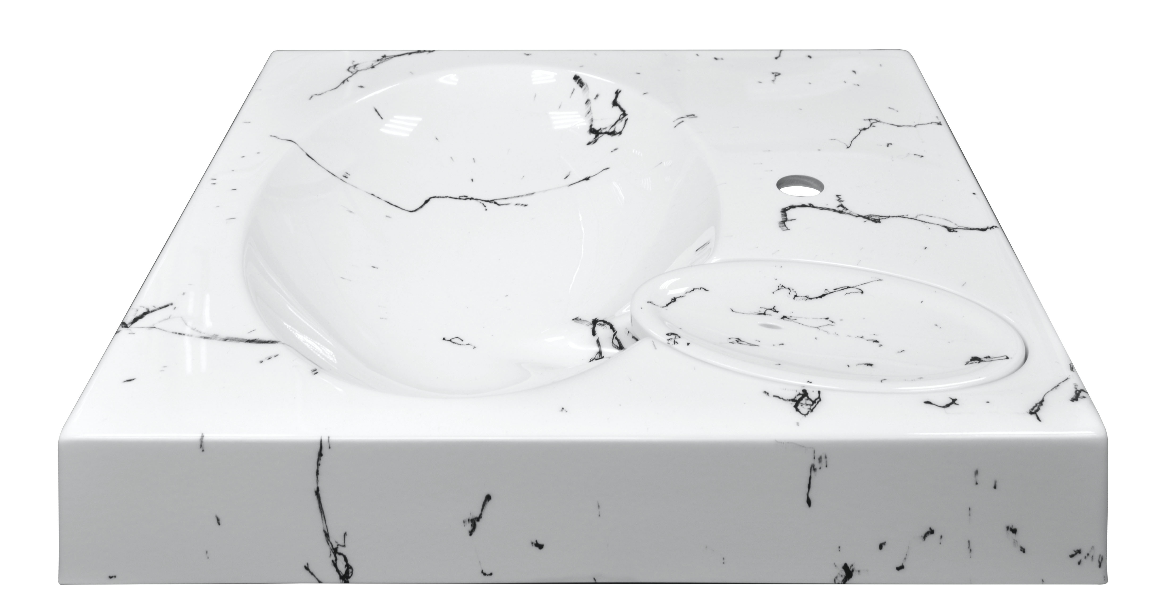 Изображение товара Раковина для ванной над стиральной машиной AZARIO Carmen 60.5см белая глянцевая