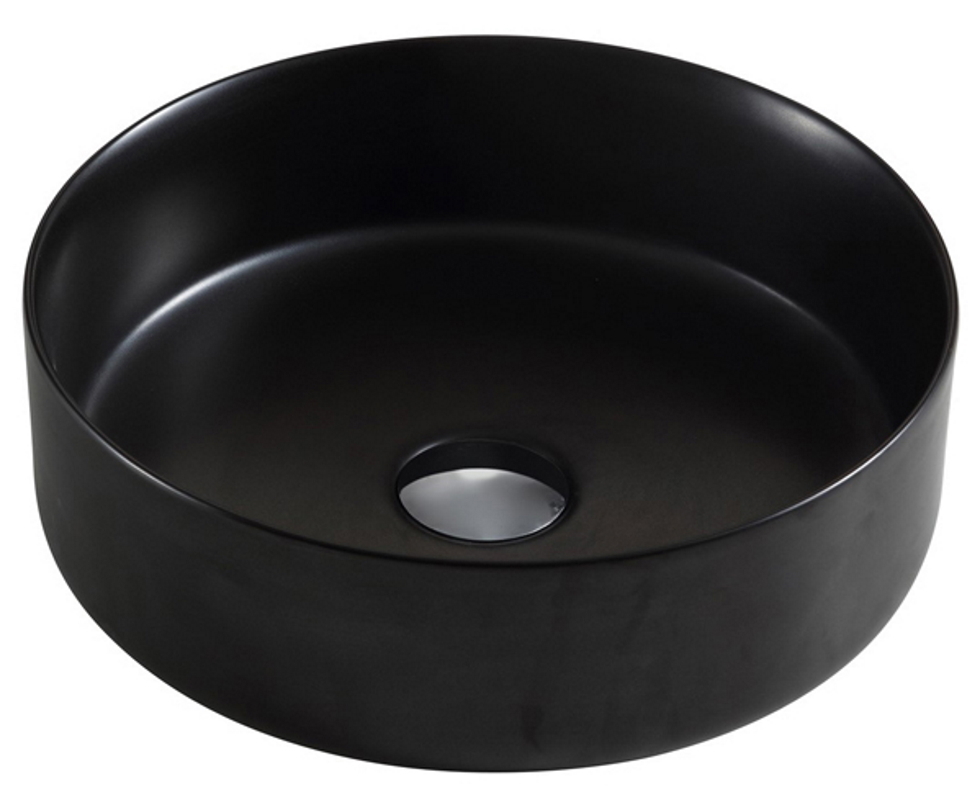 Изображение товара Раковина накладная Azario 35.5 см AZ-3134-MB цвет черный матовый