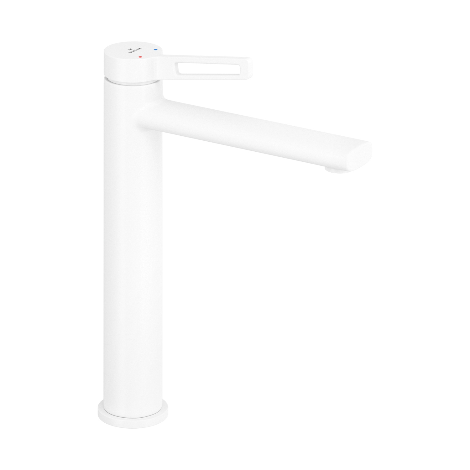 Изображение товара Современный однорычажный смеситель для раковины Wellsee ONCE! and forever белый матовый