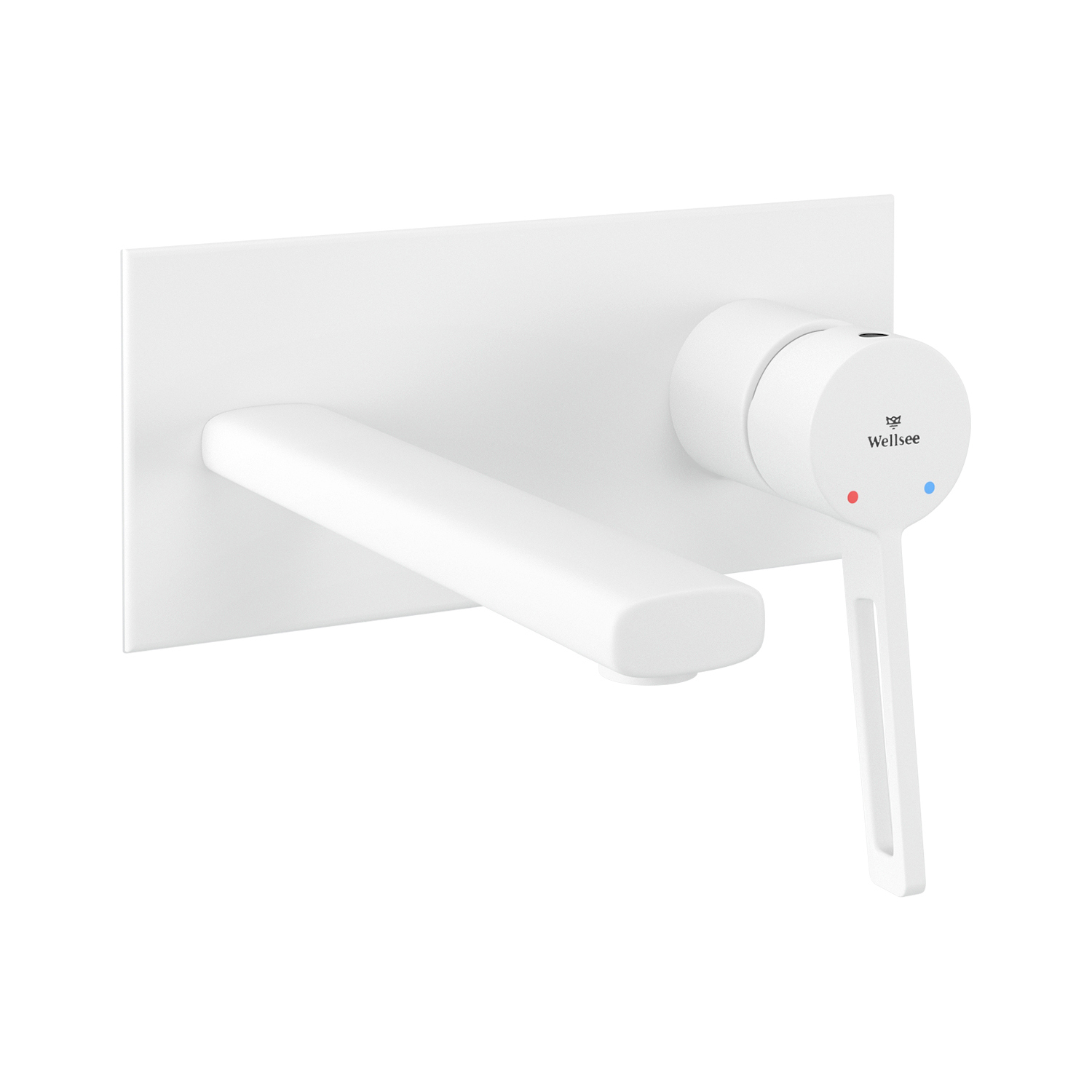 Изображение товара Смеситель для раковины Wellsee ONCE! and forever 182415001 белый матовый