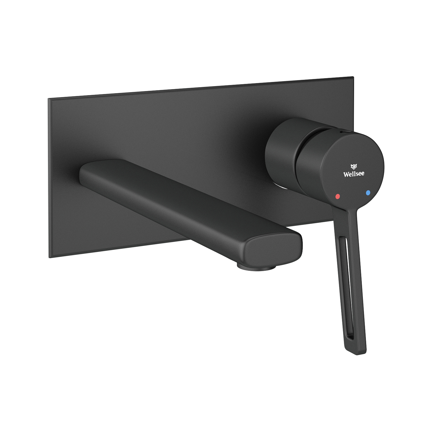 Изображение товара Смеситель для раковины Wellsee 182412001 однорычажный цвет черный матовый