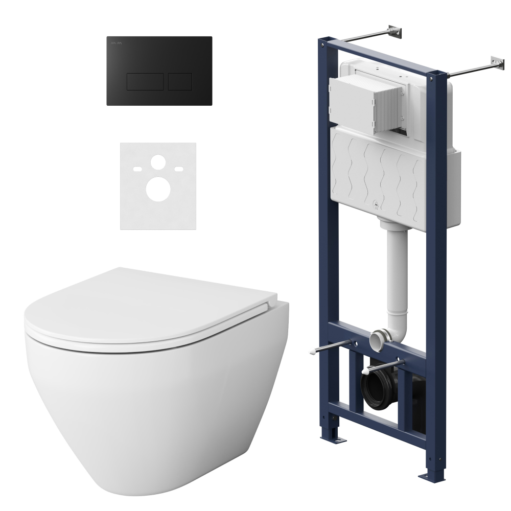 Изображение товара Комплект инсталляция с унитазом Am.pm IS47038.701700 цвет белый