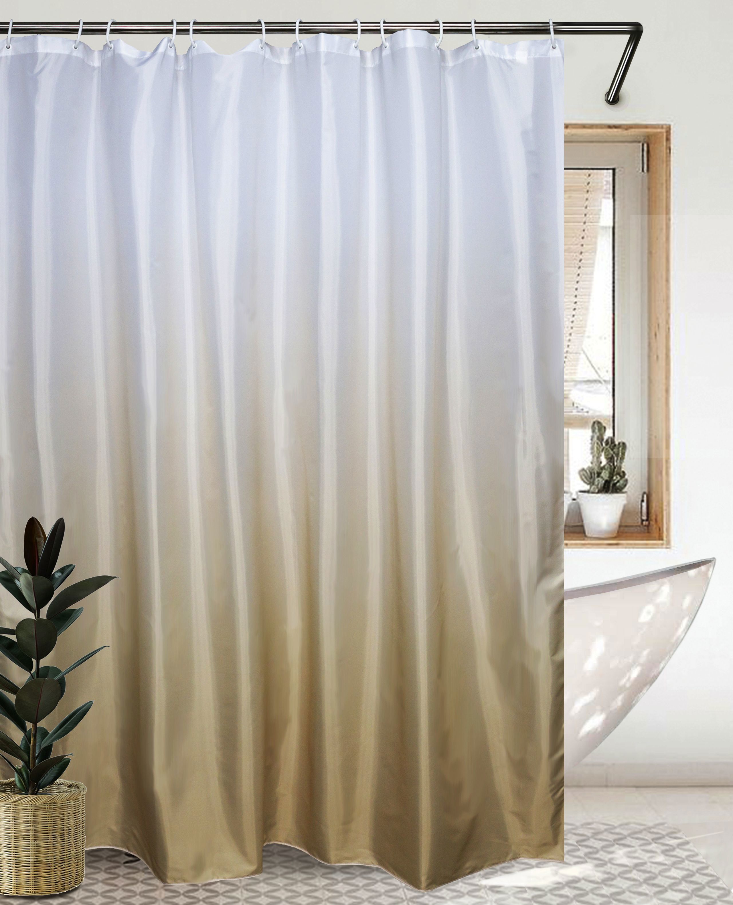 Изображение товара Шторка для ванной комнаты Bath Plus 2151-3 180x180см цвет бежевый