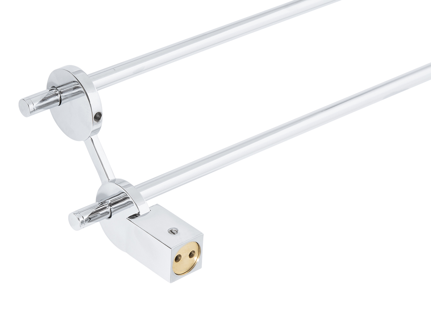 Изображение товара Держатель для полотенец Manzzaro 112221 двойной настенный 60 см серый