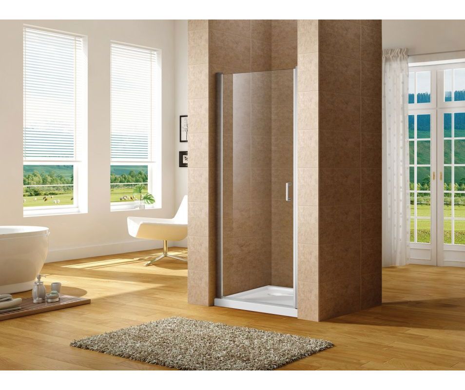 Изображение товара Душевая дверь Aquanet 00243619 80 см стекло прозрачное распашная