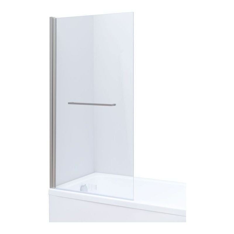 Изображение товара Шторка для ванны Allen Brau Priority 80x150 серебро браш стекло Optiwhite