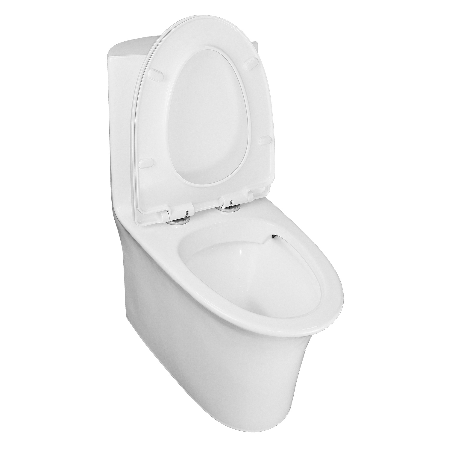 Изображение товара Унитаз Компакт Azario Luna с горизонтальным выпуском и двойным сливом