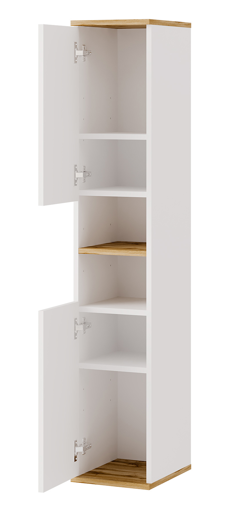 Изображение товара Шкаф для ванной комнаты Lazurit Лофт 8000 26x139 см белый дуб навесной