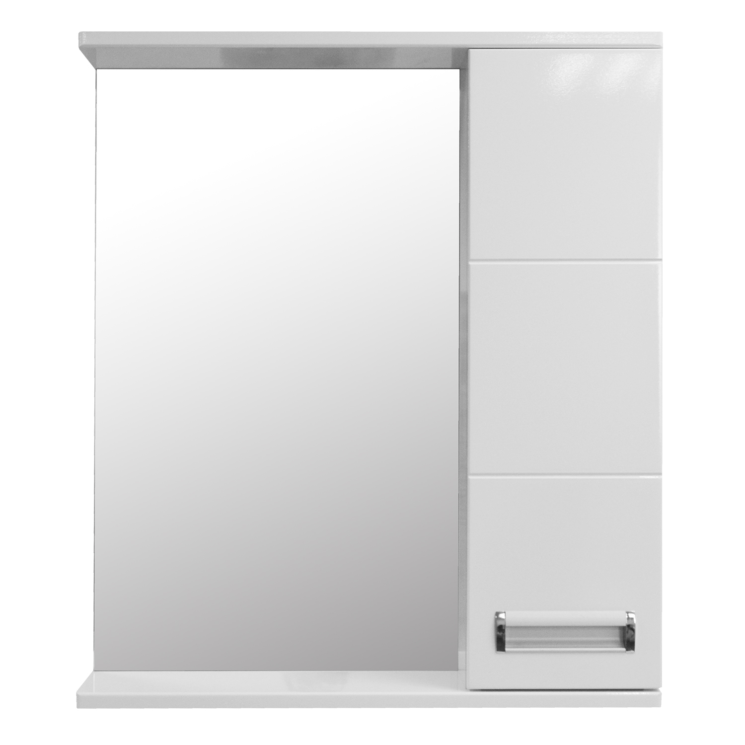 Изображение товара Шкаф зеркальный подвесной Loranto CS00049718 60x70см цвет белый