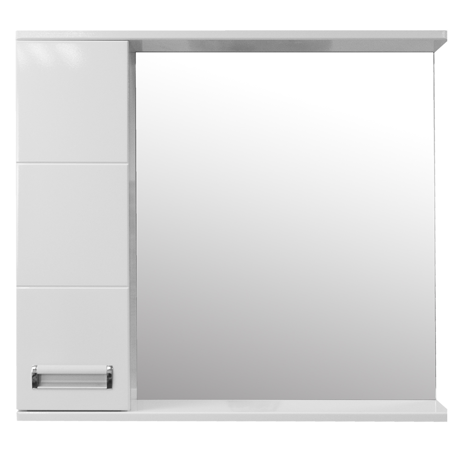 Изображение товара Шкаф для ванной Loranto Дина 75x70 Белый с зеркалом и полками