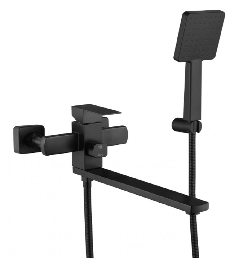 Изображение товара Смеситель FMARK FS8124H ванны с душем черный