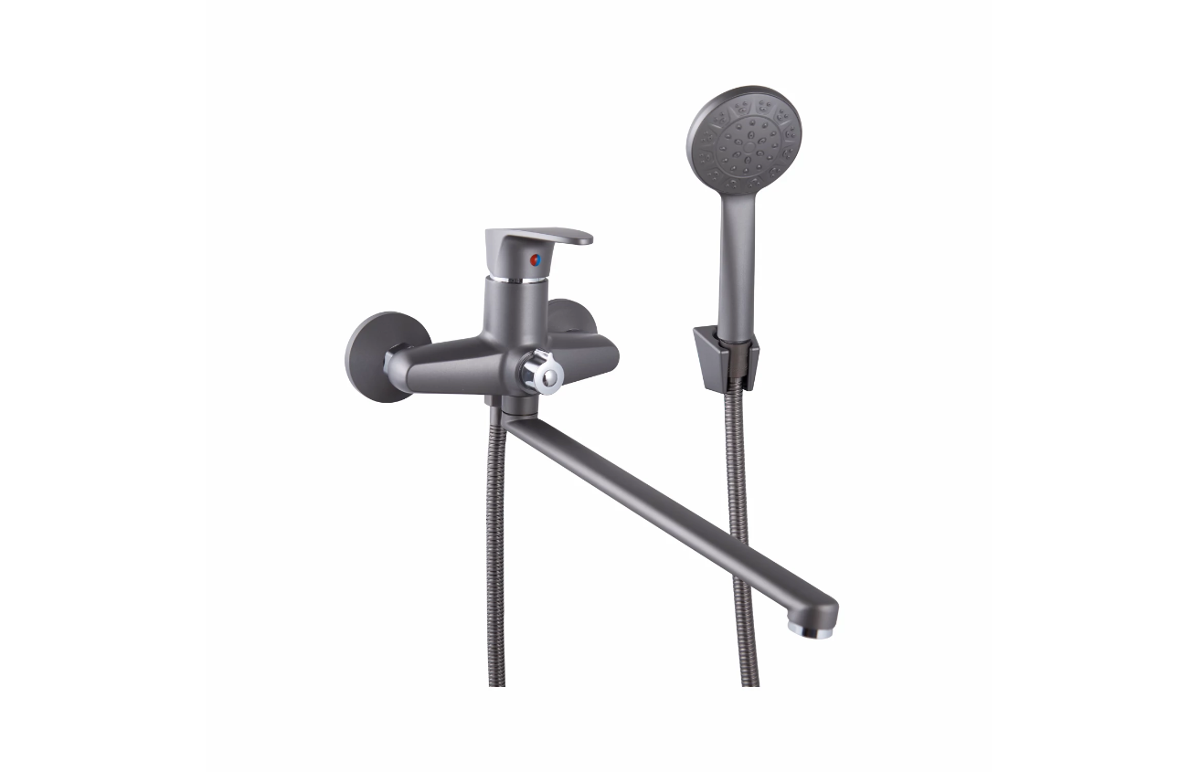 Изображение товара Смеситель для ванны PLSTART PL2205-17 однорычажный с поворотным изливом и лейкой