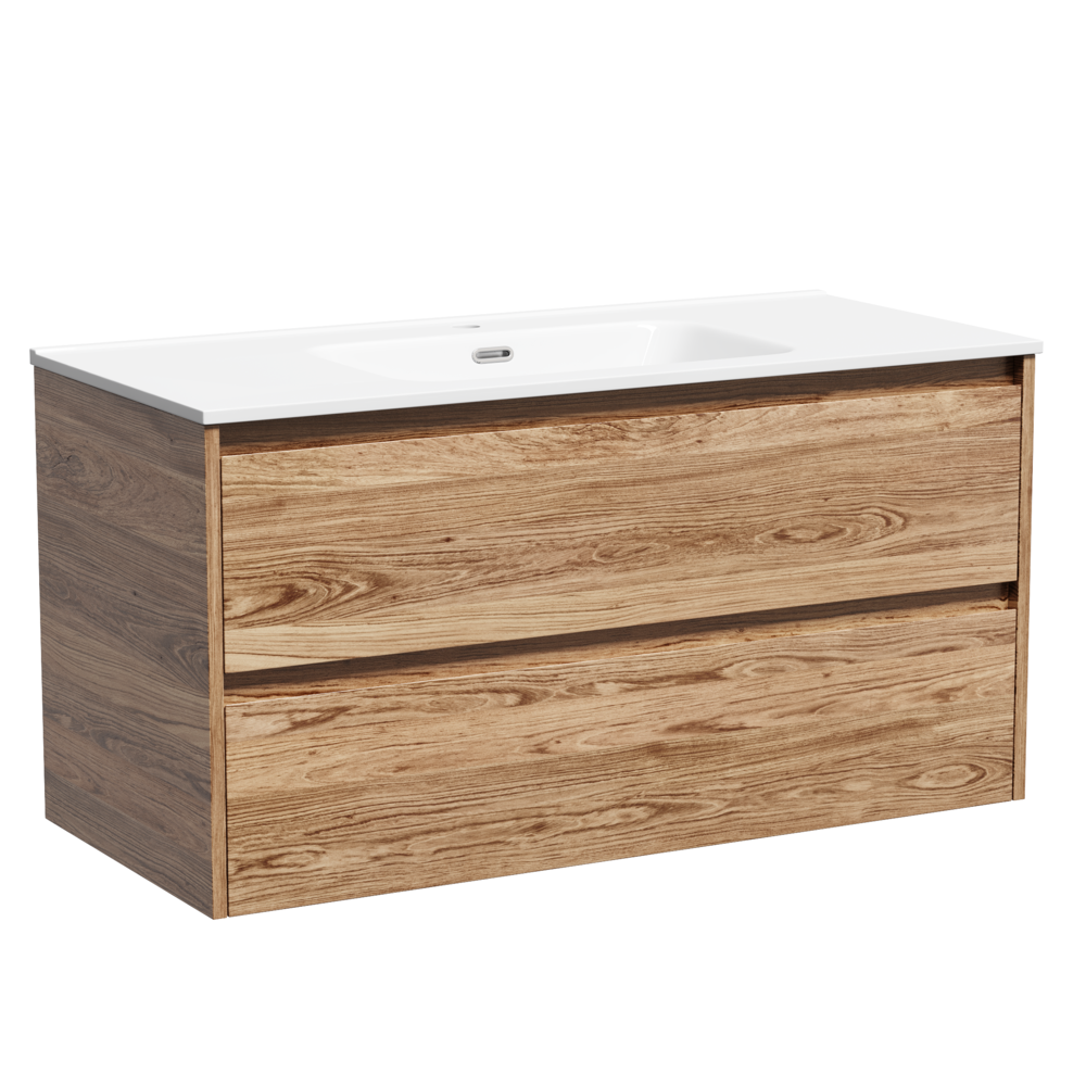 Изображение товара Тумба под раковину подвесная Sancos LB100ECH 99см цвет дуб