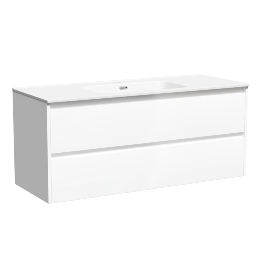 Изображение товара Тумба под раковину подвесная Sancos LB120-1W 119см цвет белый