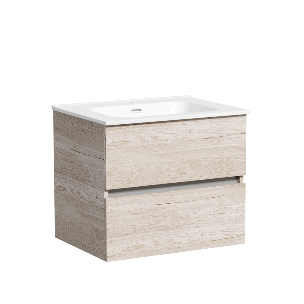 Изображение товара Тумба под раковину подвесная Sancos UR60EG 59см цвет дуб