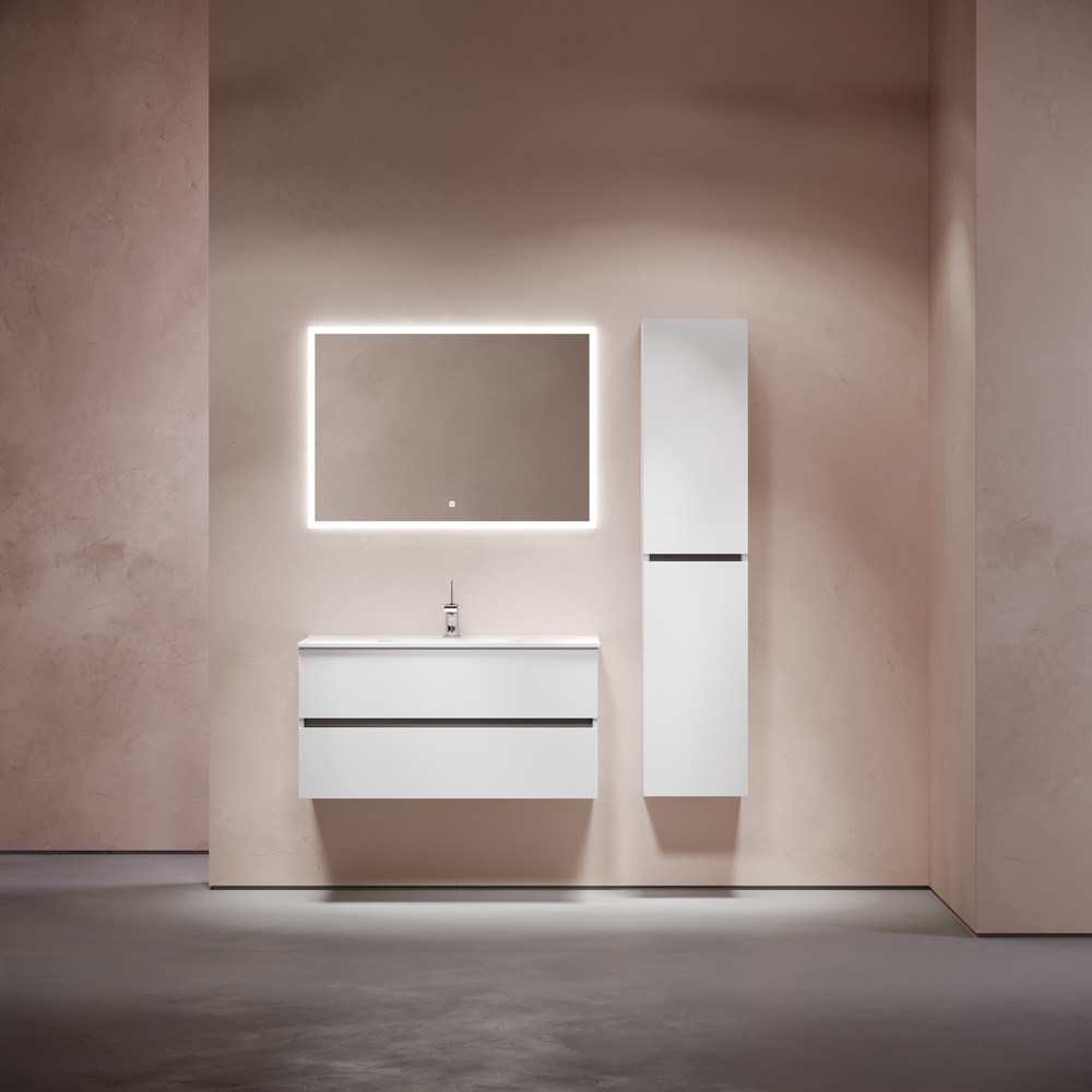 Изображение товара Тумба под раковину подвесная Sancos UR100W 99см цвет белый