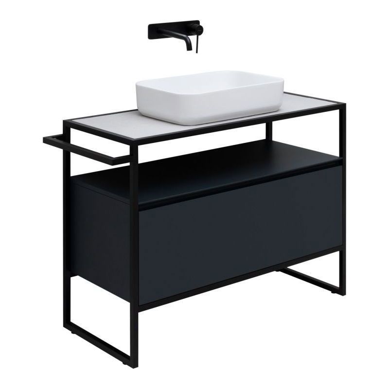 Изображение товара Тумба под раковину Allen Brau Priority 100 см черный с брашированием Германия