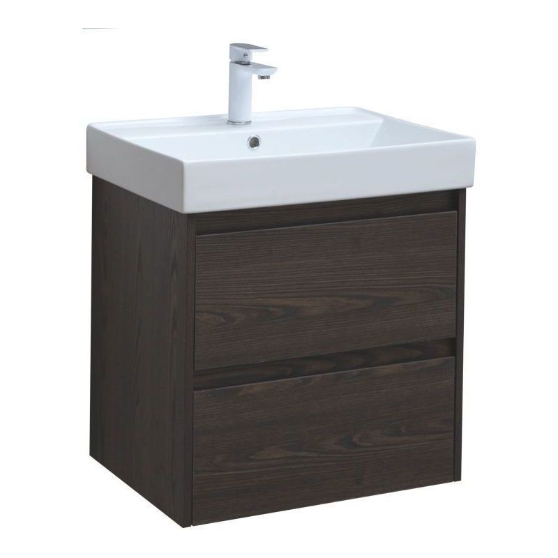 Изображение товара Тумба под раковину Aquanet Nova Lite 00287894 57.6 см черный подвесная