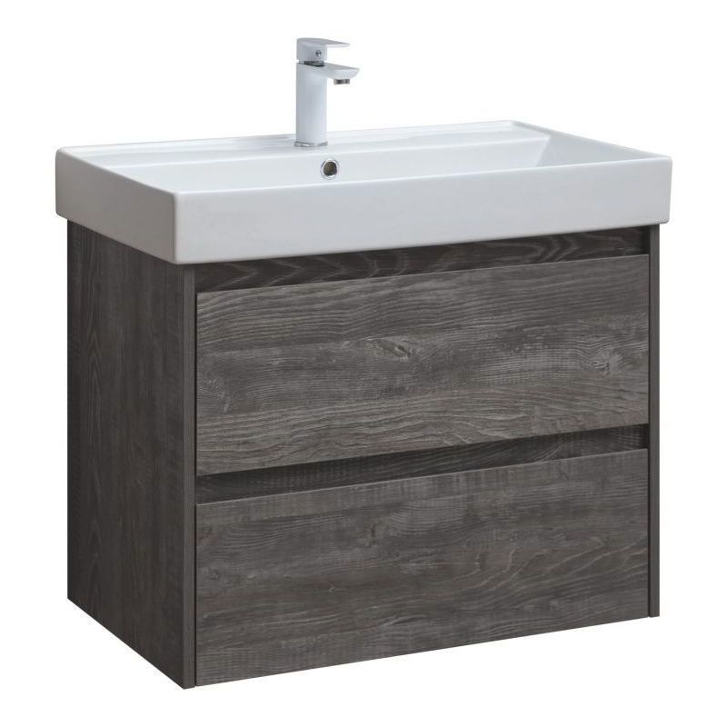 Изображение товара Тумба под раковину напольная Aquanet 00287890 72.4см цвет эффект черного дерева