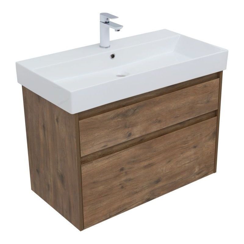 Изображение товара Тумба под раковину Aquanet Nova Lite 85 см с двумя ящиками Россия