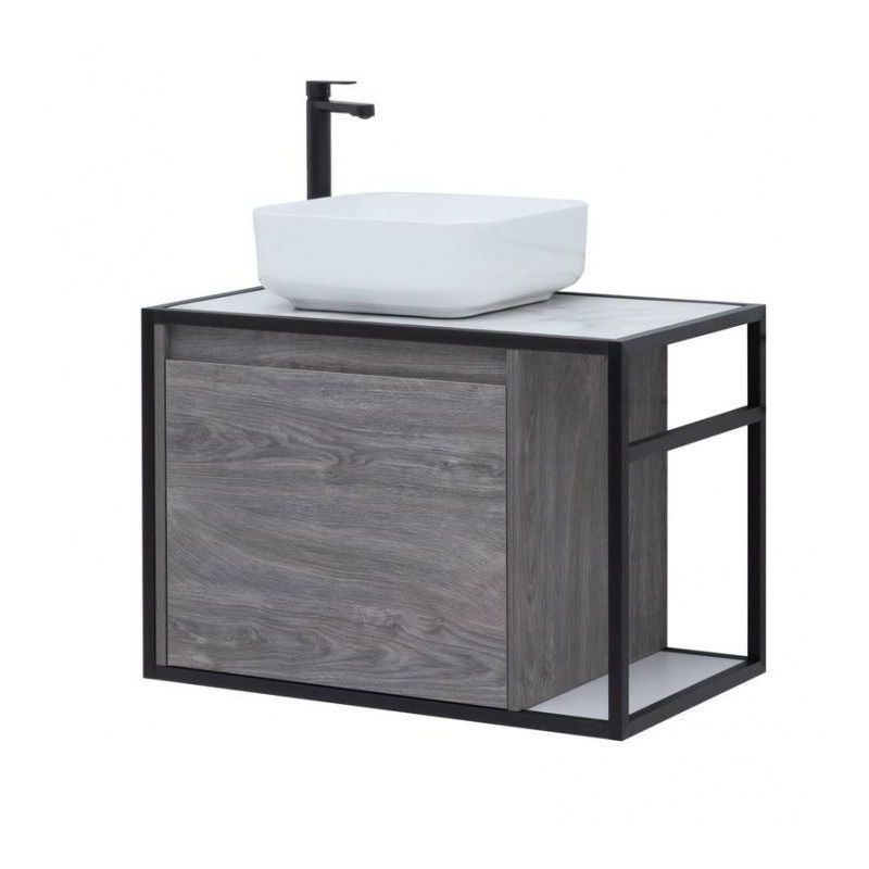 Изображение товара Тумба под раковину Aquanet Nova Lite Loft 75 см влагостойкая подвесная с ящиком и полками