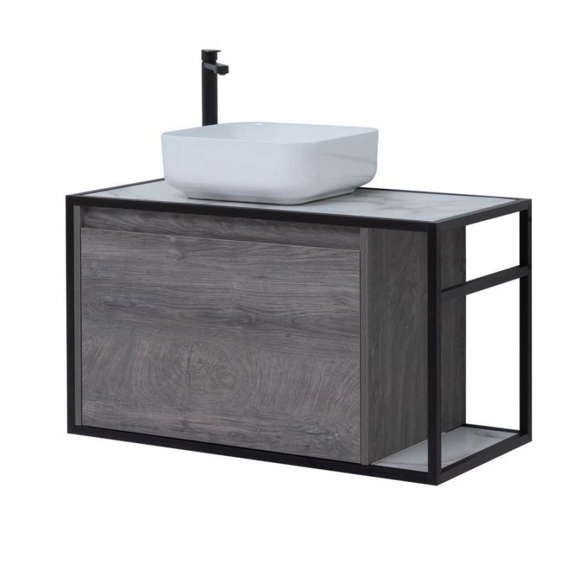 Изображение товара Тумба Aquanet Nova Lite Loft 90 см с выдвижными дверями, подвесная