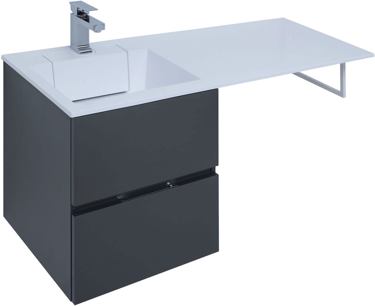 Изображение товара Тумба под раковину Aquanet Алвита 48 см антрацит