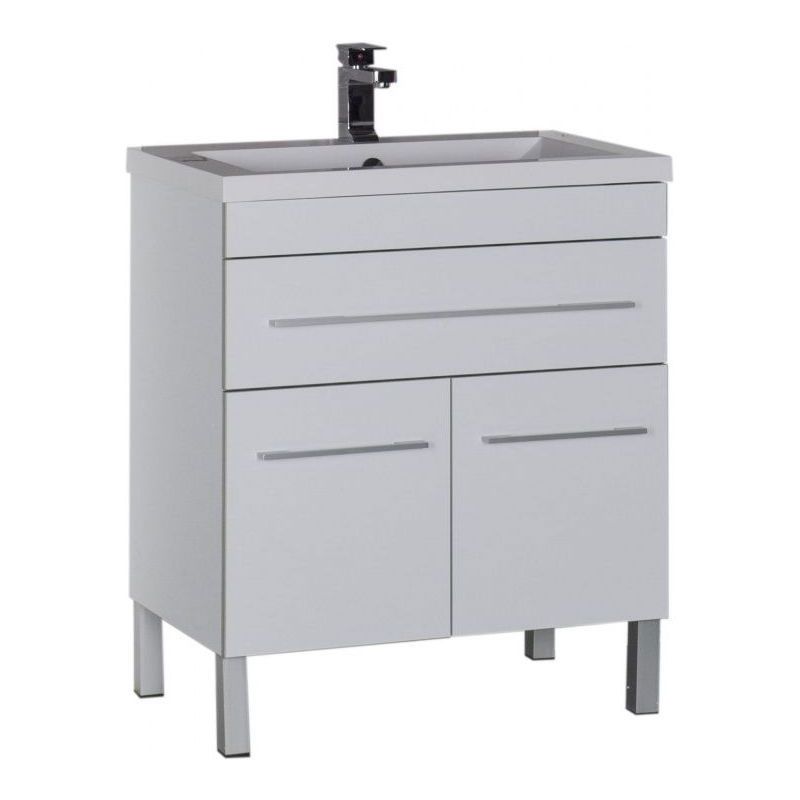 Изображение товара Тумба под раковину Aquanet Верона 74 см белая напольная с ящиком