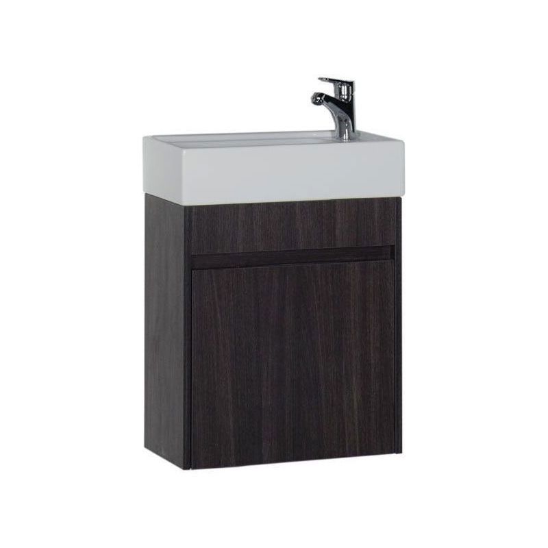 Изображение товара Тумба под раковину Aquanet Лидс 49 см коричневая напольная с одним ящиком