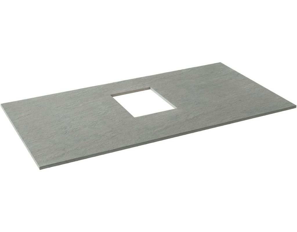Изображение товара Столешница для ванной ALLEN BRAU Infinity 85x46 см графит